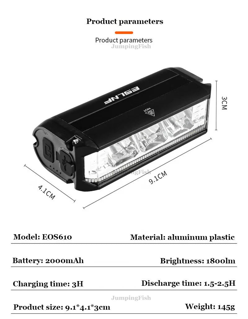 Bicycle and scooter light 1800LM