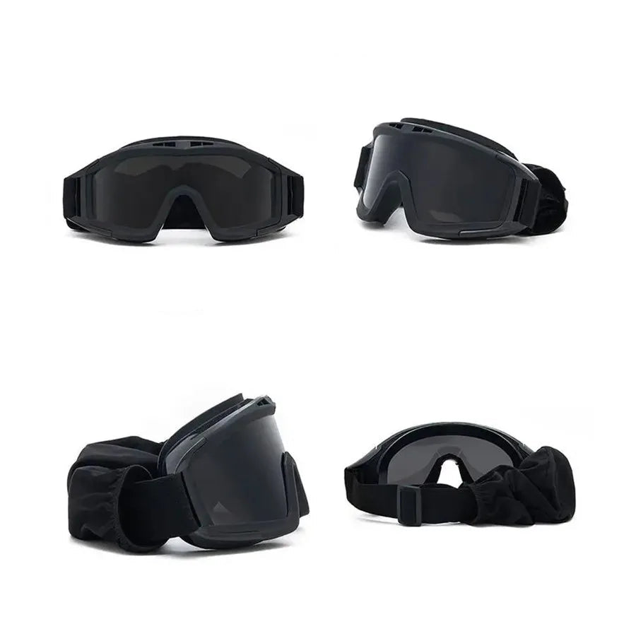 Protective goggles for helmet
