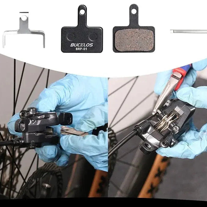 Sintered semi-metallic brake pads