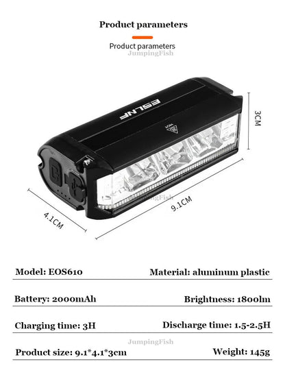 Bicycle and scooter light 1800LM