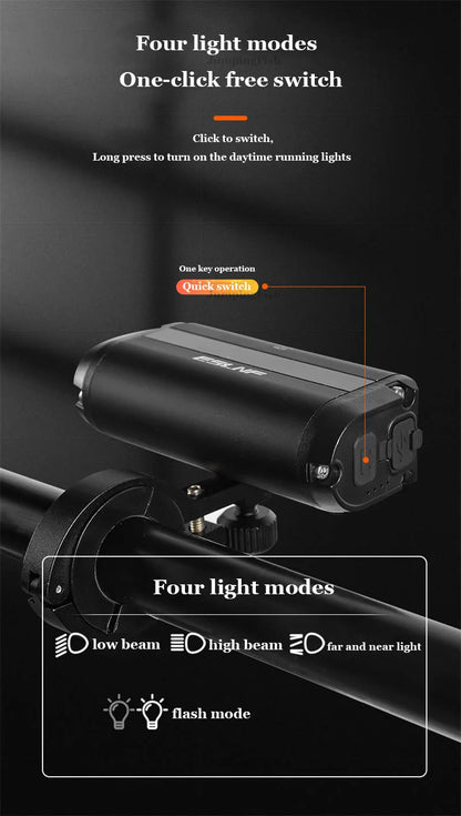 Bicycle and scooter light 1800LM